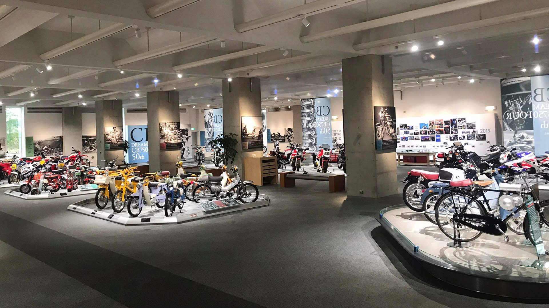 Μέρος της συλλογής μοτοσυκλετών του μουσείου της Honda στην Ιαπωνία